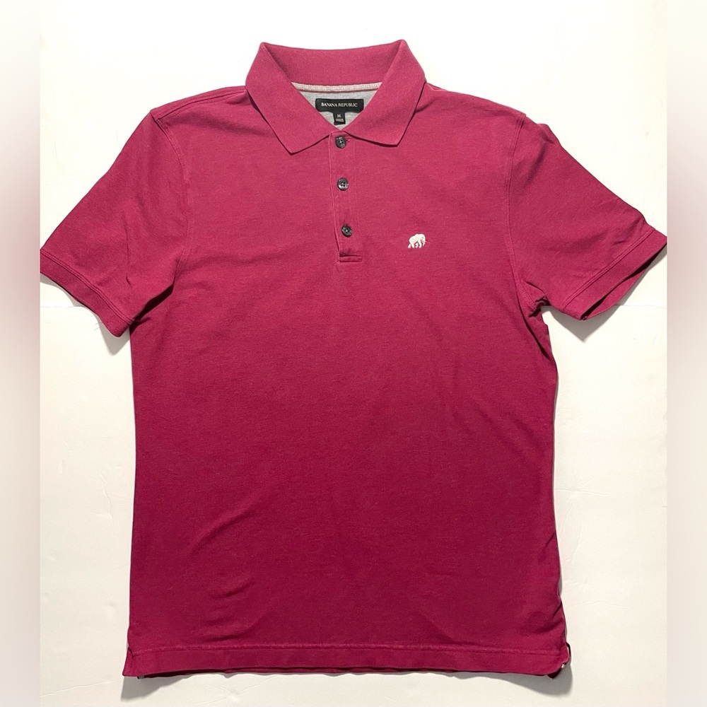 Banana Republic Red Polo Shirt Size Medium